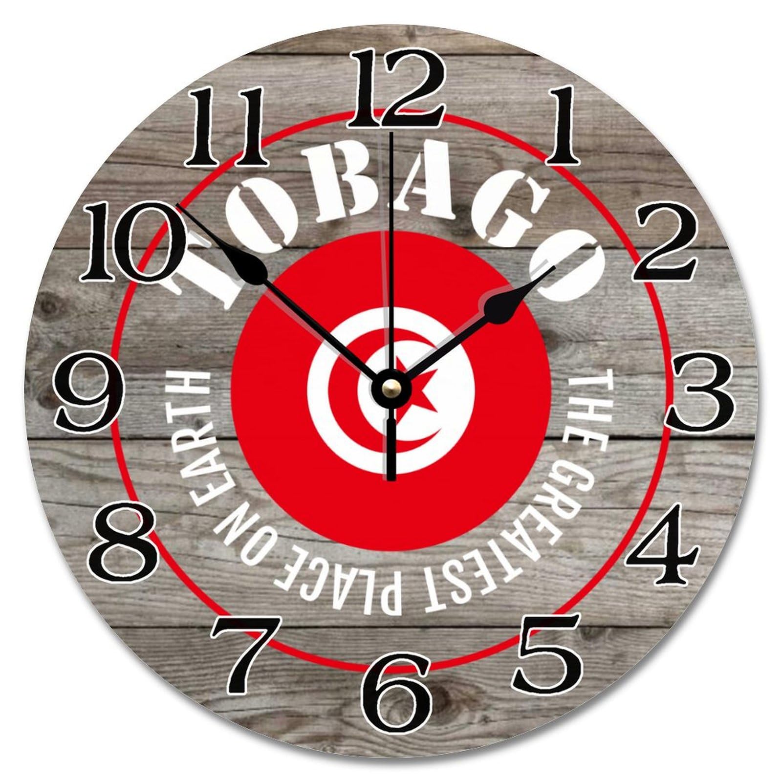 Horloge murale en bois Tunisie cadeau idéal pour passionnés de voyage