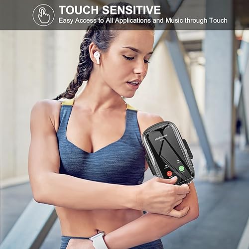 Miniatura 4 de Soporte para teléfono para correr, brazalete para iPhone 16 15 14 13 Pro Max 12 11 Plus X Samsung Android de hasta 6.9'', bandas universales para el