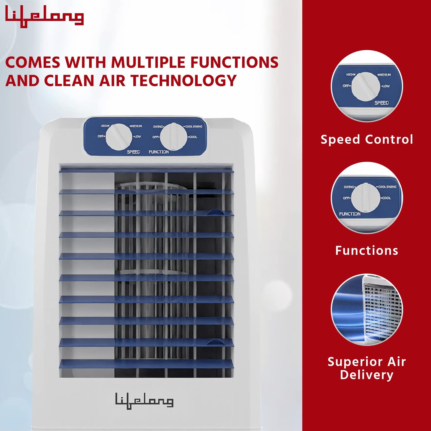 Buy Lifelong LLAC10 RegalCool Air Cooler 12L ; with Water Level