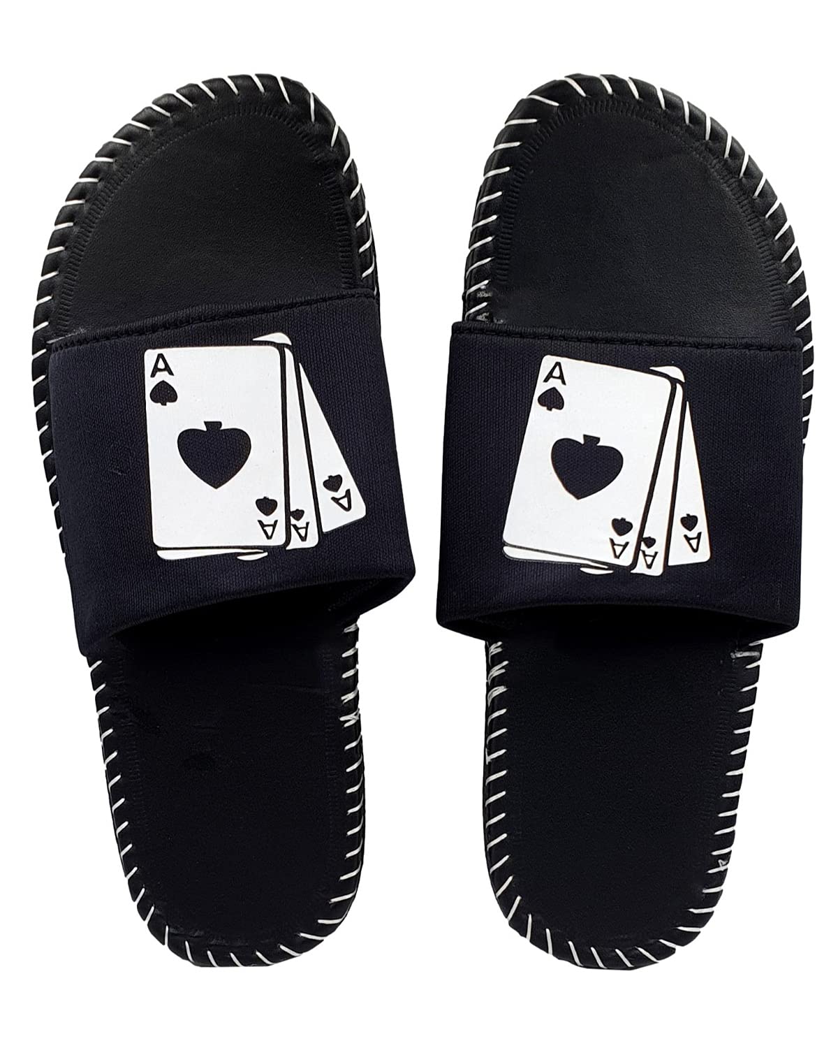 Pampy Angel A Trail Cards Men's Flip Flops Slides Back Open Household Comfortable Slippers