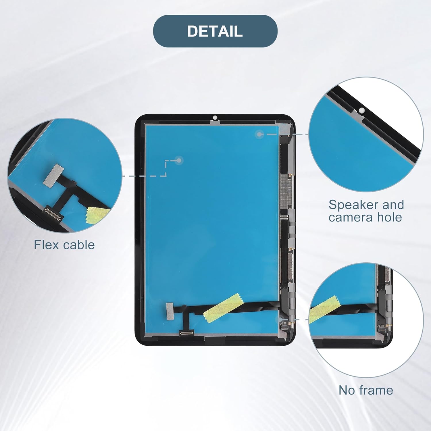 LCD Digital Display Compatible with iPad mini 6 6th 2021 A2567 A2568 A2569 8.3" LCD Display Touch Screen Assembly with Tools