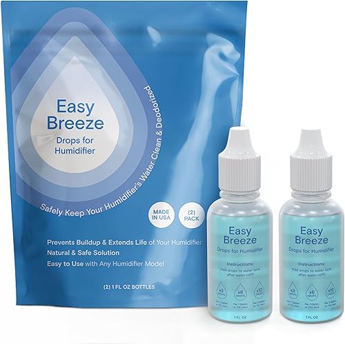 Paquete de 2 Humidificador limpiador gotas para todas las marcas y modelos, tratamiento humidificador fabricado en Estados Unidos para un