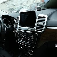 Vista 4 de YIWANG ABS Chrome Car Central Control Air Outlet Marco decorativo Trim para Mercedes Benz GLS GLE 2015-2019 (Plata)