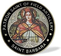Vista 2 de Moneda de oración de Santa Bárbara para nosotros Moneda de desafío Medalla de San Patrono