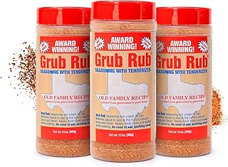 Grub Rub BBQ Blend – Award-Winning Seasoning Family Recipe For Smoking & Grilling Moist, Tender, Juicy Meats - Pork, Steak, Brisket, Seafood, Veggies & More