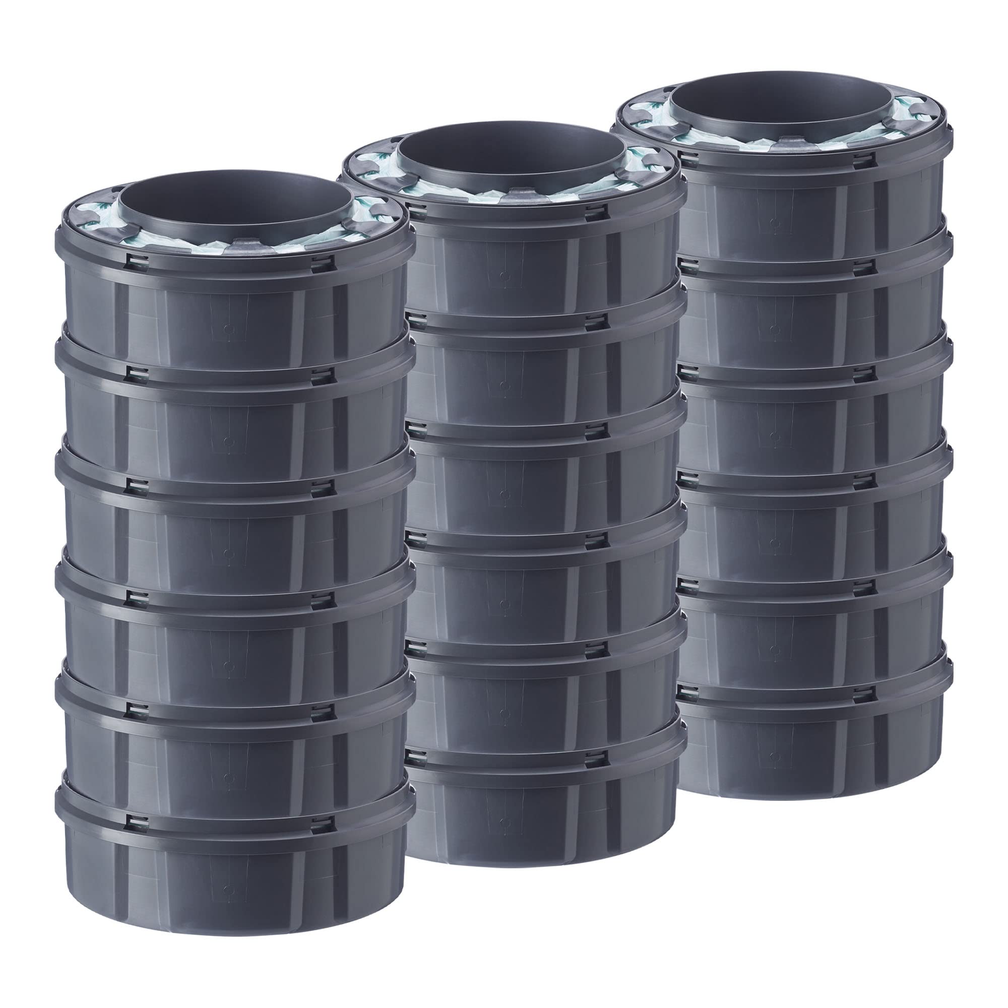 Tommee Tippee Ricariche per Mangiapannolini Avanzato Twist And Click, Con Pellicola Antibatterica Greenfilm Prodotta In Modo Biologico, 18 pezzi