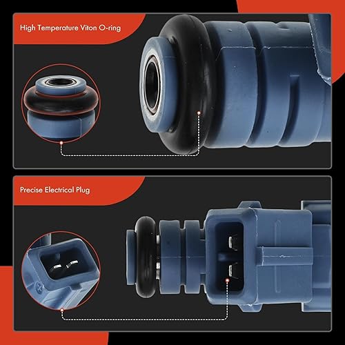 Miniatura 7 de A-Premium Inyectores de combustible compatibles con Volvo C70 1999-2004 S60 2001-2004 S80 2004-2006 V70 1999-2004 2.3L 2.5L, gas, juego de 5,