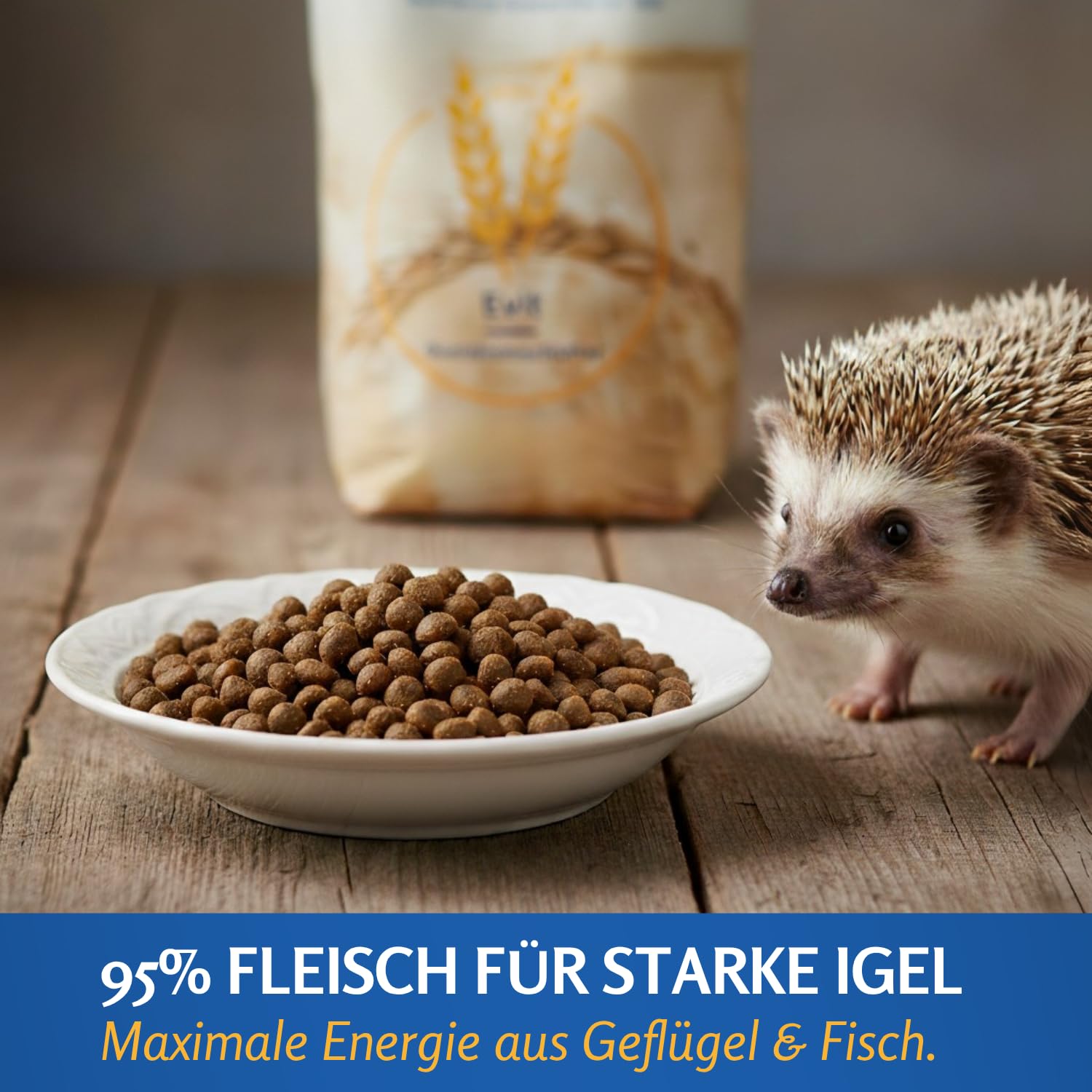 Leimüller Igelfutter Getreidefrei 5kg 95% Fleischanteil Igel Fleisch | Premium Trockenfutter, artgerecht, ohne Getreide & Nüsse, aus Österreich, für Igel