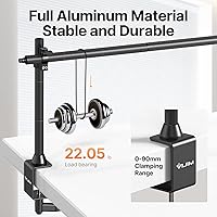 Vista 2 de JUSMO LS15 Pro Soporte de Escritorio para Cámara, Plataforma de Montaje de Cámara Aérea de Aluminio, Poste de Mesa Multidispositivo para Montar