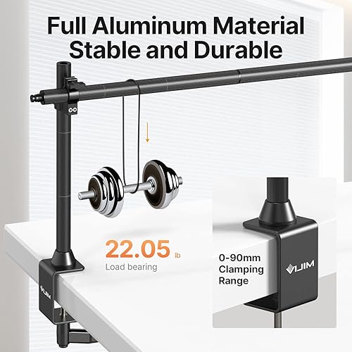 Miniatura 2 de jusmo LS15 - Plataforma de montaje de cámara de escritorio superior hacia abajo, plataforma de montaje multidispositivo de aluminio profesional para