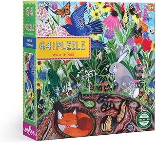 eeBoo: Wild Things 64 Piece Jigsaw Puzzle, Aids in Development of Pattern, Shape, and Color Recognition, Offers Children a Challenge, for Ages 5 and up