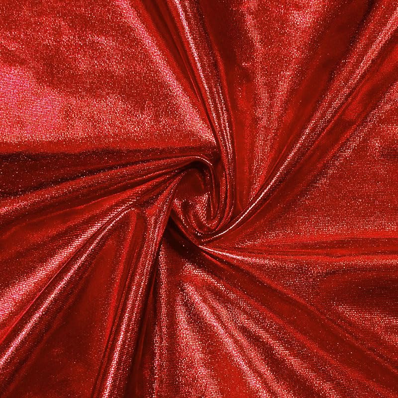 1.5m x 1m Spandex Stretch Fabric, Shiny Metallic Fabric for Stage Costumes, Performance Costumes, Dance Wear