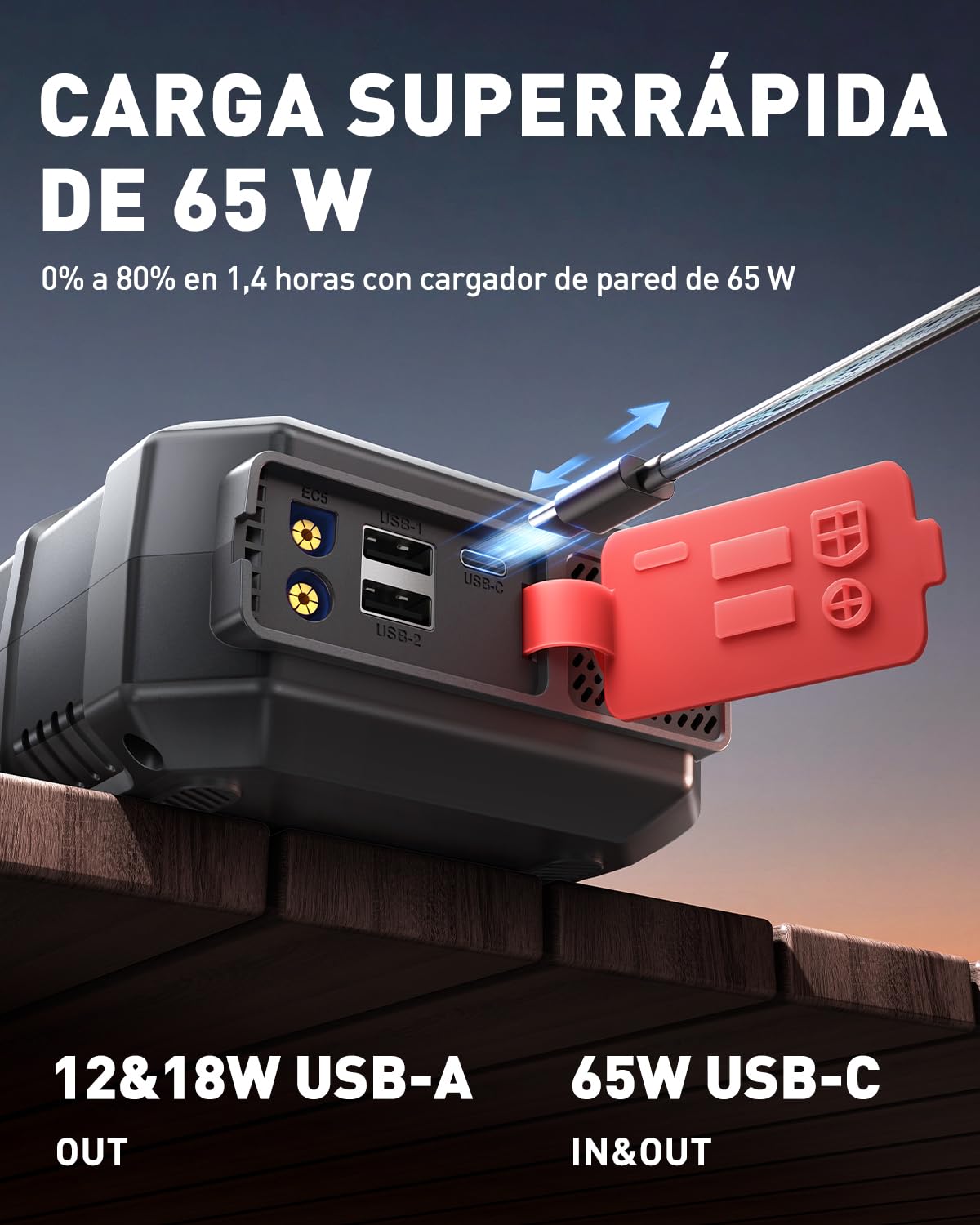 Arrancador de Baterias de Coche con Compresor de Air, ANFLAG 8000A 160PSI Arrancador(para All Gas/14L Diésel/Híbrido), 26800mAh 12V Jump Starter con Clips de Seguridad Inteligentes/Guantes/Luces