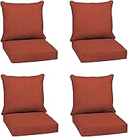 Vista 49 de Arden Selections Juego de cojines profundos para exteriores, 24 x 24 pulgadas, resistente al clima, a prueba de lluvia, resistente a la decoloración