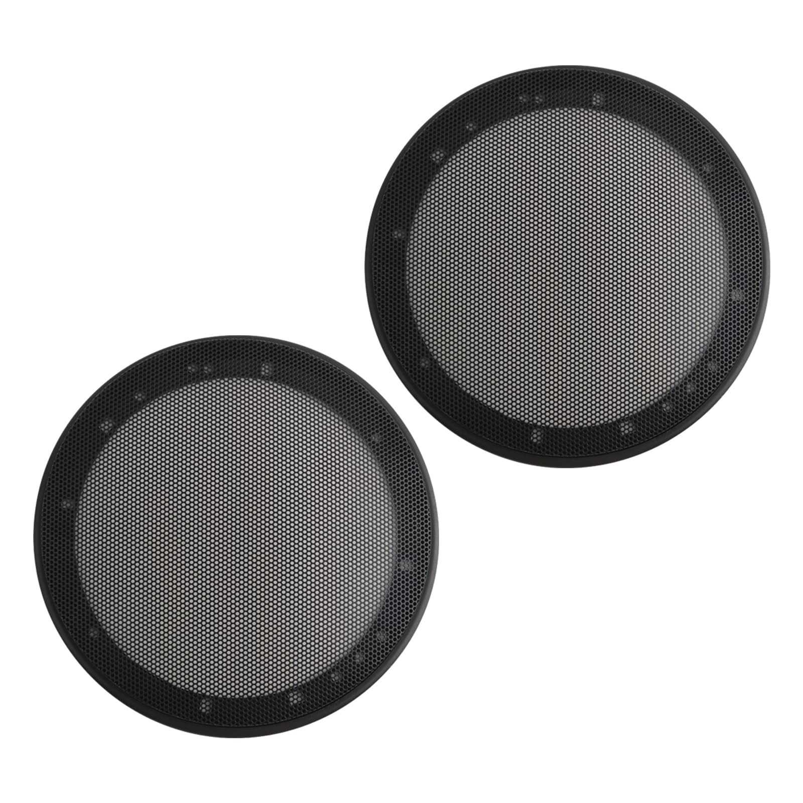 2PCS Car 6.5 Speaker Grill,Car Subwoofer 6.5 Speaker Cover with Honeycomb Hole Grid Design,Dust Resistant Cars Speakers Grill Cover for Speakers Collision Damage Protection