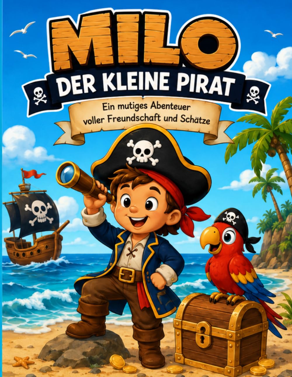 Milo der kleine Pirat: Ein mutiges Abenteuer voller Freundschaft und Schätze