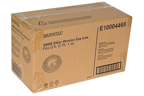 Miniatura 6 de Daxwell Tapas de plástico, PET, 0.5 oz - 1 oz, transparente, E10004468 (caja de 2,500)