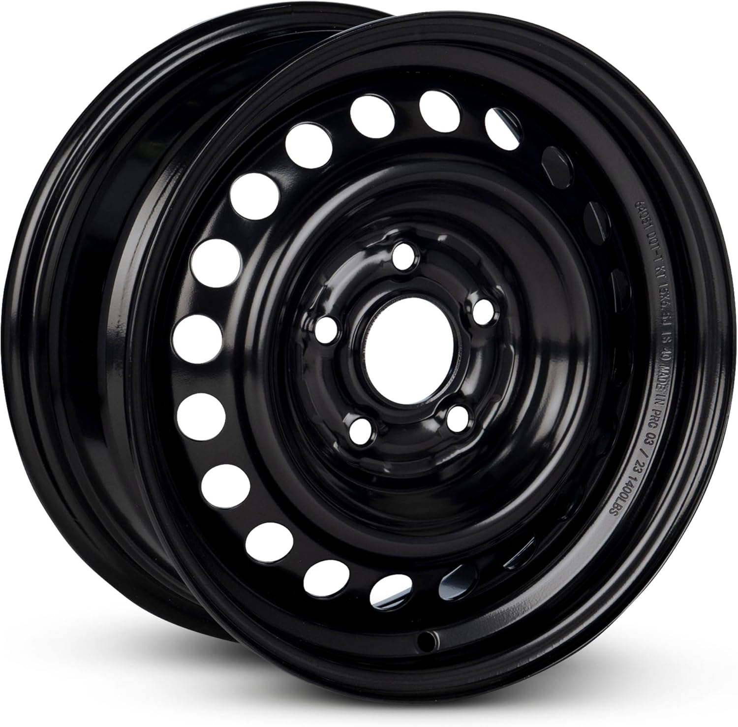 New 15x6.5 inch OEM Direct Replacement Steel Wheel for Honda Civic 2013–2015 5-114.3mm Black 15 in Rim 42700TR3A02