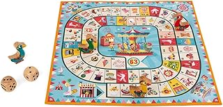 Comprar Janod - Juego de la Oca Carrousel - Juego de Mesa - Figuras de Madera - Desde 4 AƱos, J02743