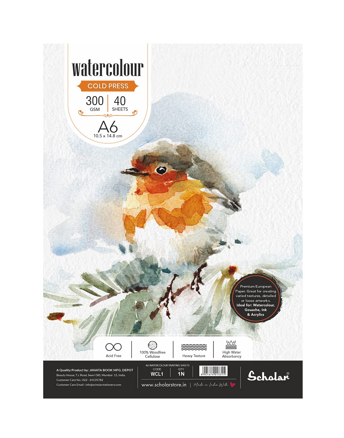 See full amazon price history chart for Scholar Watercolour Cold Pressed Loose Sheets (300 GSM) (A6) Scholar Watercolour Cold Pressed Loose Sheets (300 GSM) (A6) (B0B4WTFXRL) Amazon Price History, Amazon Price Tracker