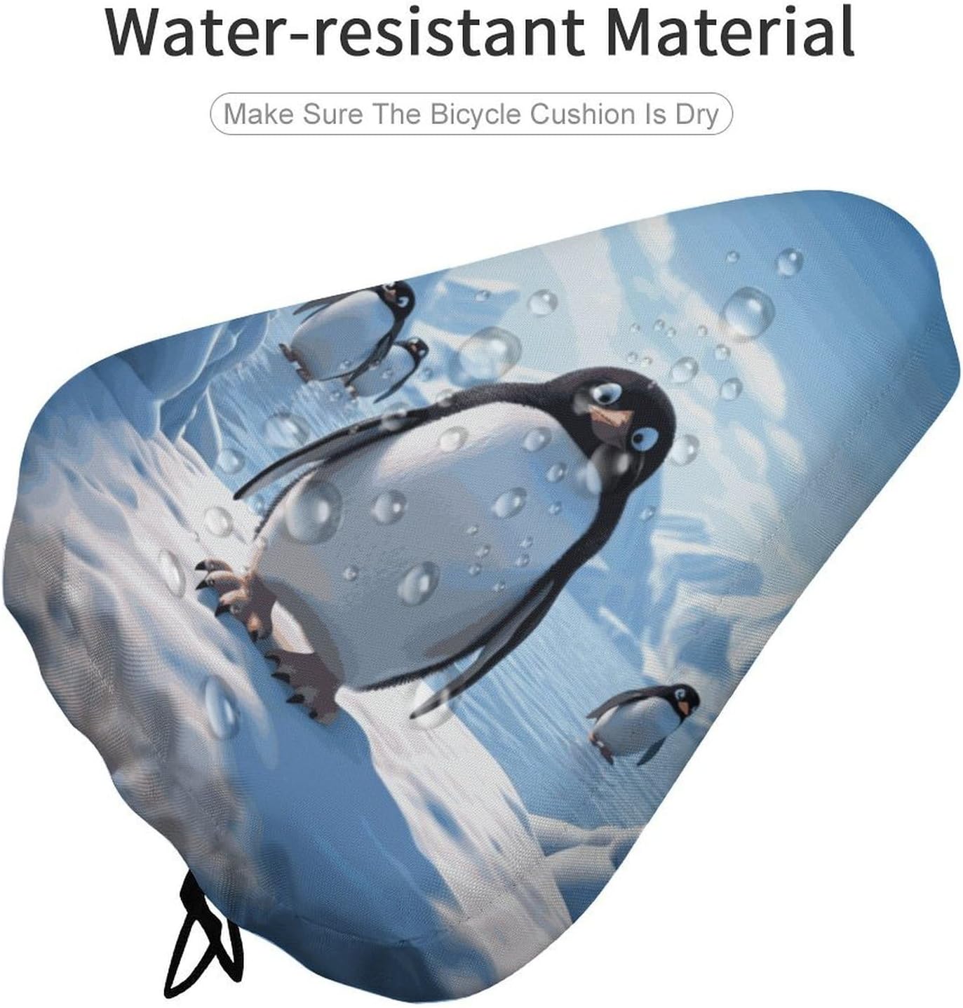 Waterproof Bicycle Seat Covers Antarctica Ice Bike Seat Cover image 4