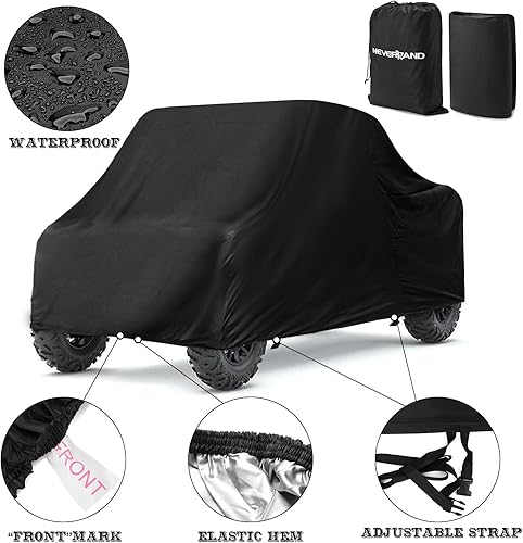 Miniatura 4 de NEVERLAND Cubierta lateral a lado, fundas UTV para almacenamiento al aire libre, impermeables, resistentes 300D para Polaris Ranger Can am Yamada,