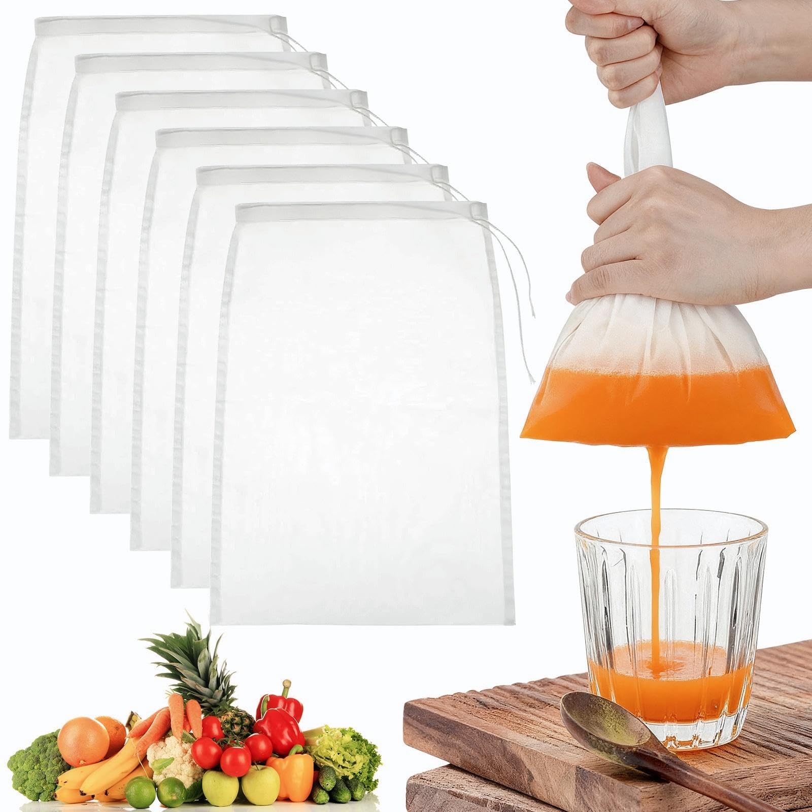 sac filtre lait végétal nylon 30x30