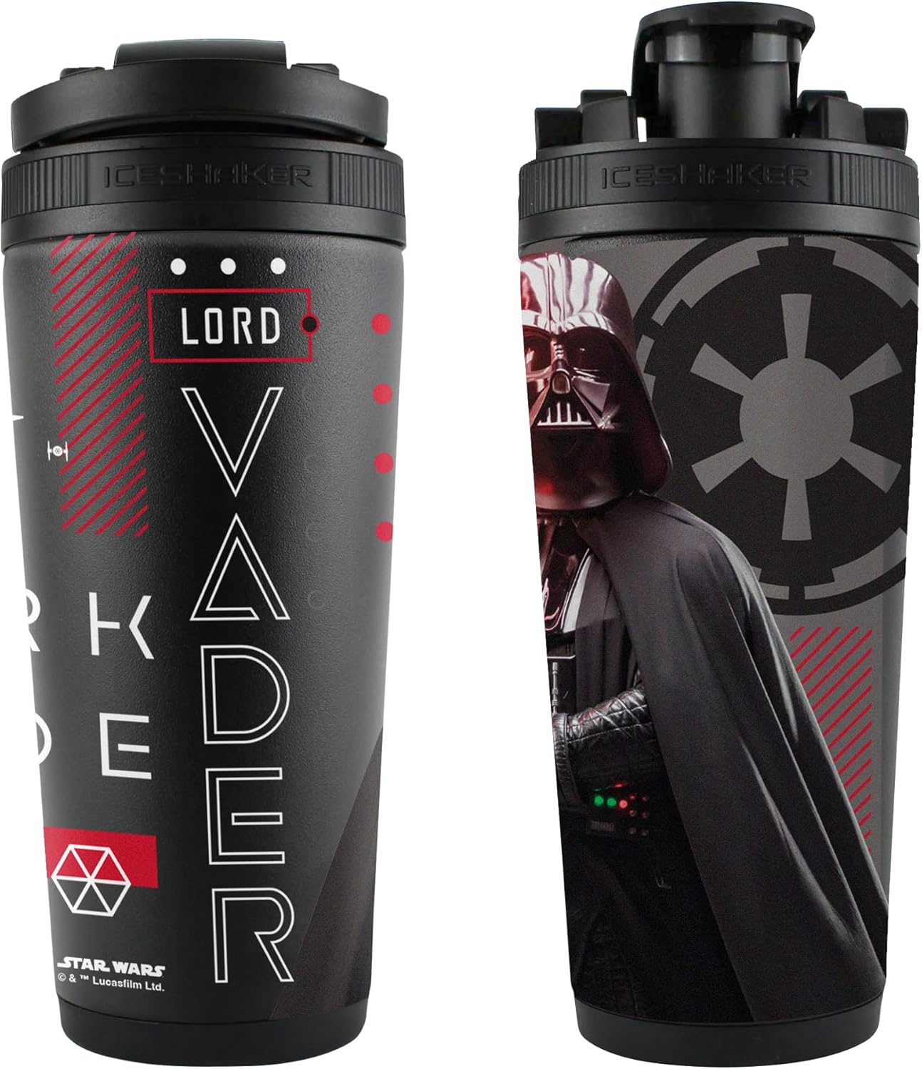 WinCraft 26oz 4D Stainless Steel Ice Shaker Star Wars Original Trilogy Lord Vader