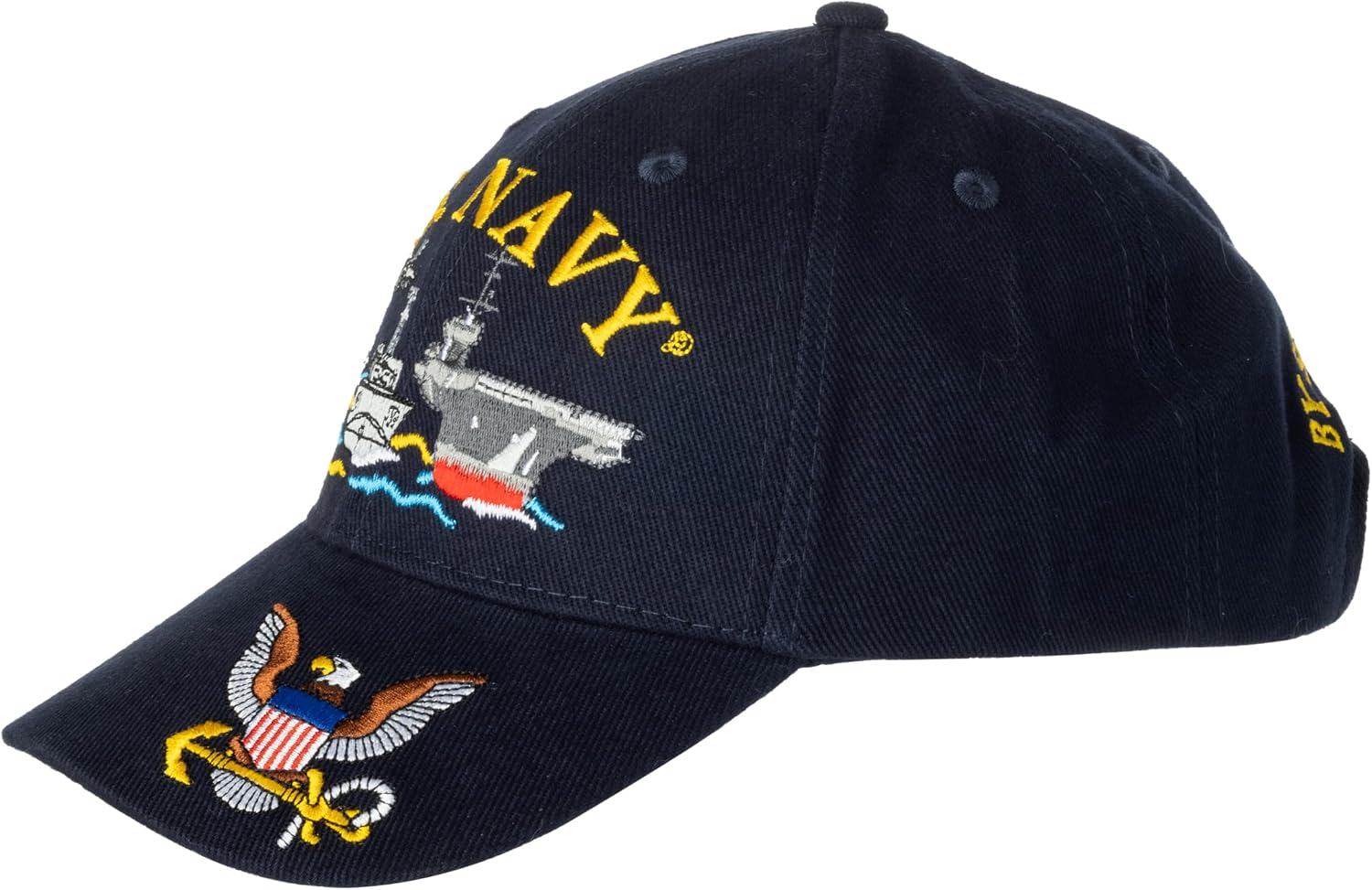 United States Navy USN Ship Fleet by Sea, Air and Land Embroidered Cap Hat - Adjustable Blue image 2