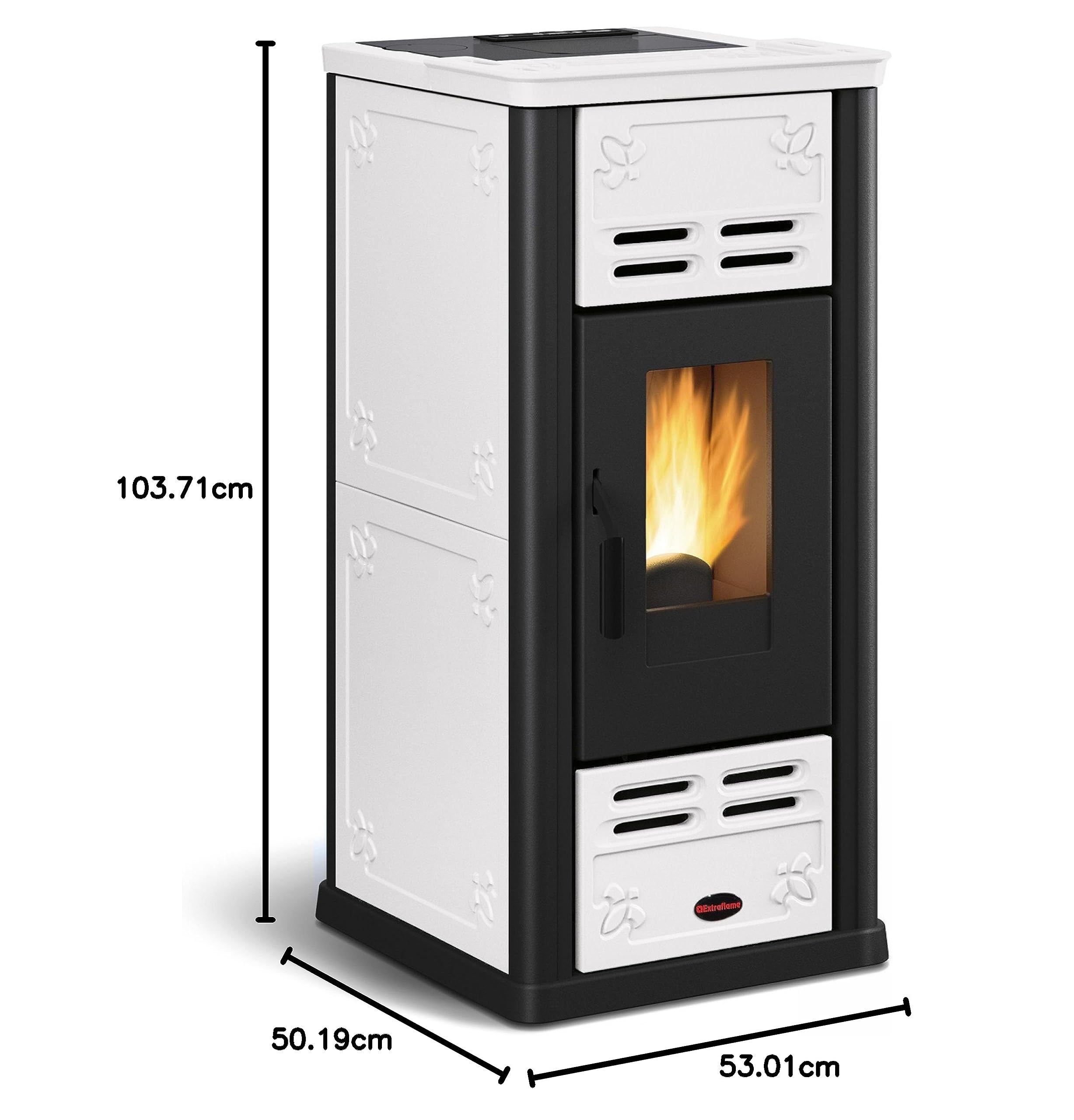 Serafina Extraflame, Stufa pellet 7,1 kW, Bianco, B2_0615878