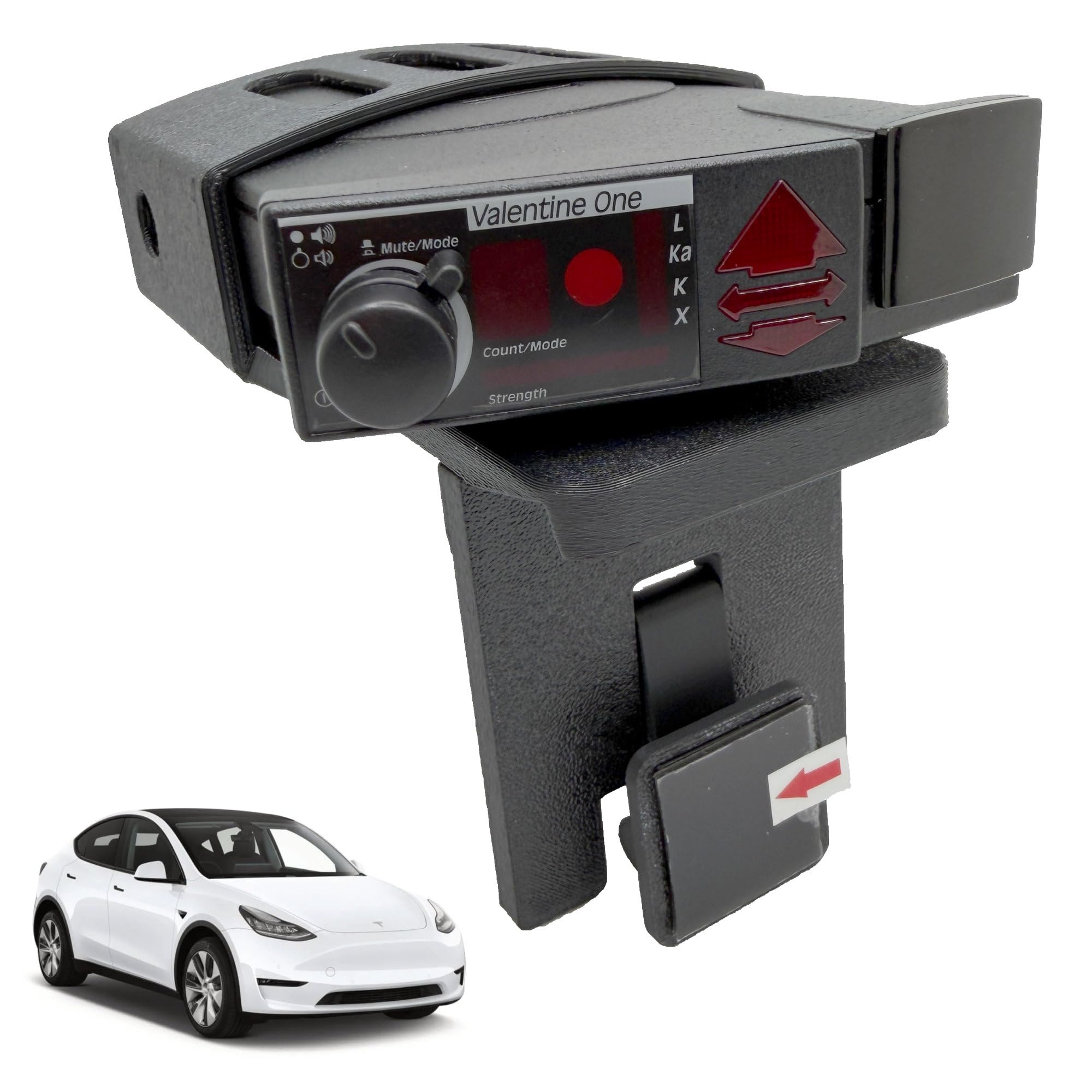 Photo 1 of Bartallama3D Radar Holder for Valentine One Gen1 Compatible with Tesla Vehicles - Black (V5 Platform)