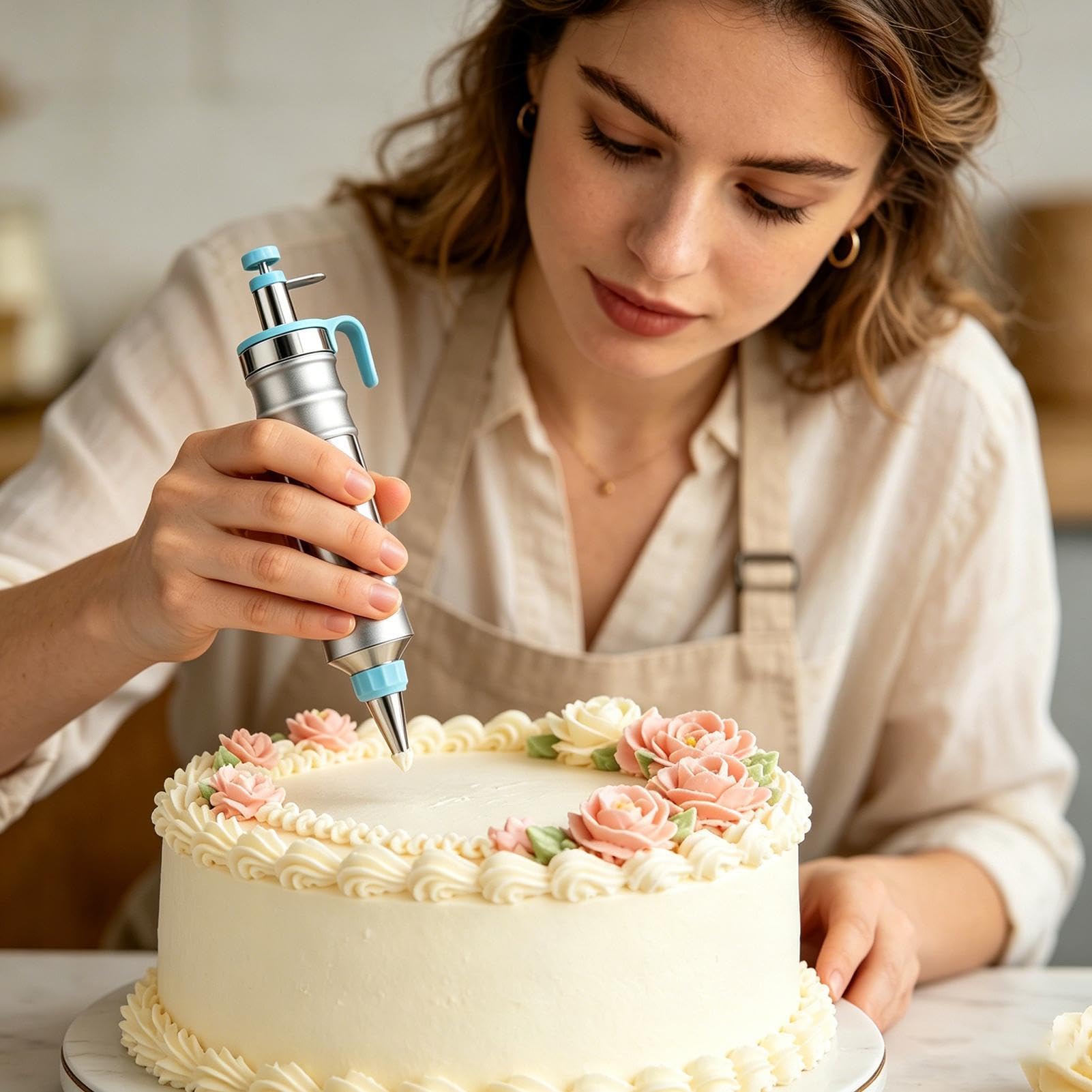 Kit Manga Pastelera para Glaseado Dispensador de Relleno Crema para | Herramienta Dispensadora de Crema para Postres, Tartas, Galletas, Chocolate, , Cumpleaños y Días Festivos