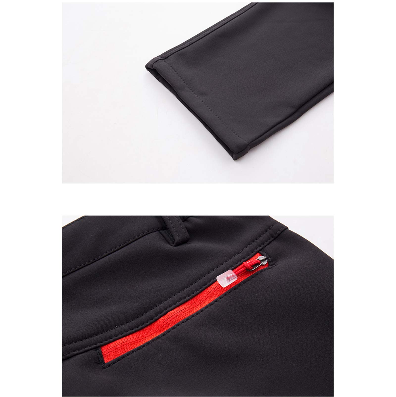 Dawwoti Pantalon De Ski pour Hommes avec Poche À Fermeture Éclair, Coupe-Vent Pantalons De Neige De Ski Épais Polyester Imperméable Pantalons De Neige pour Les Garçons Randonnée Snowboard Pantalon