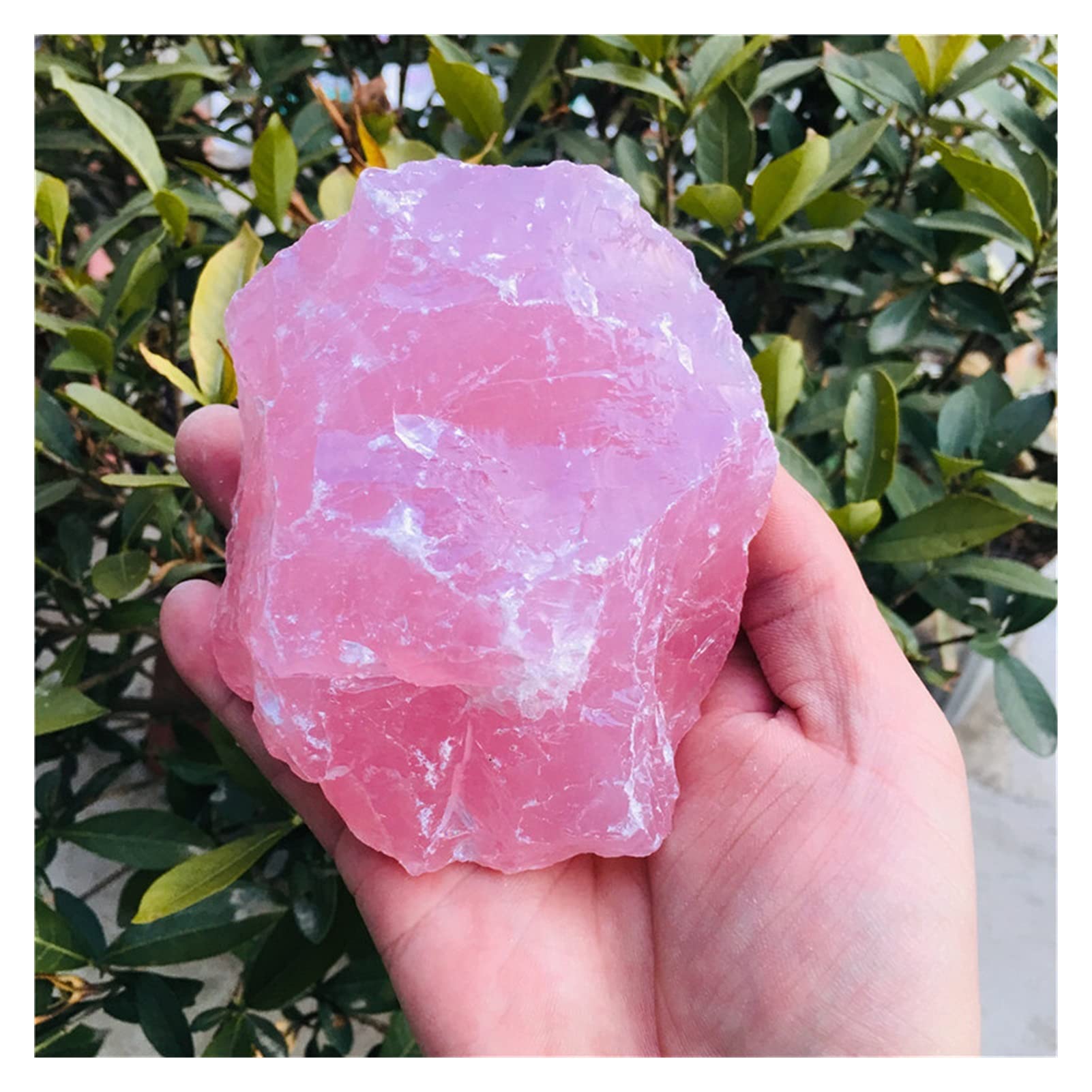 Unprocessed Stone Crystal Energy Stone 300-900 جرام مسحوق الطبيعية كريستال روز الكوارتز الحجر الخام جوهرة الحجر جوهرة (Color : About 500g)