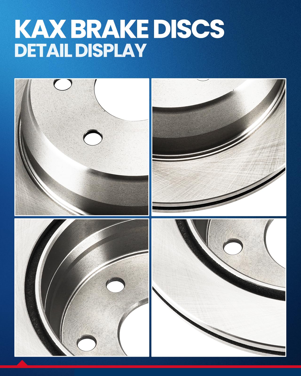 Front And Rear Disc Rotors + Ceramic Brake Pads For 2002 2003 2004 Honda CR-V - Foto 7