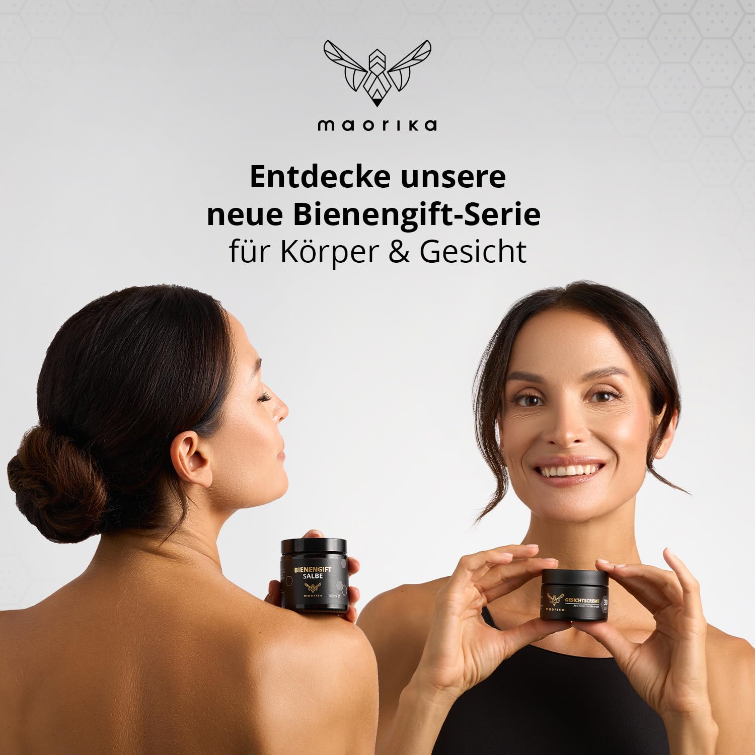 maorika Bienengiftsalbe mit Manukaöl (Kühlend & beruhigend) - Bienengiftcreme hochdosiert mit u.a. Shea Butter, Eukalyptus, Aloe Vera, Rosmarin & Zitronenschalenöl