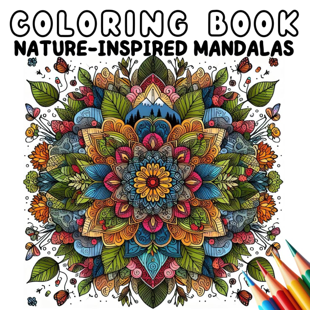 Coloring Book - Nature-inspired mandalas (Coloring Book - Mandalas)
