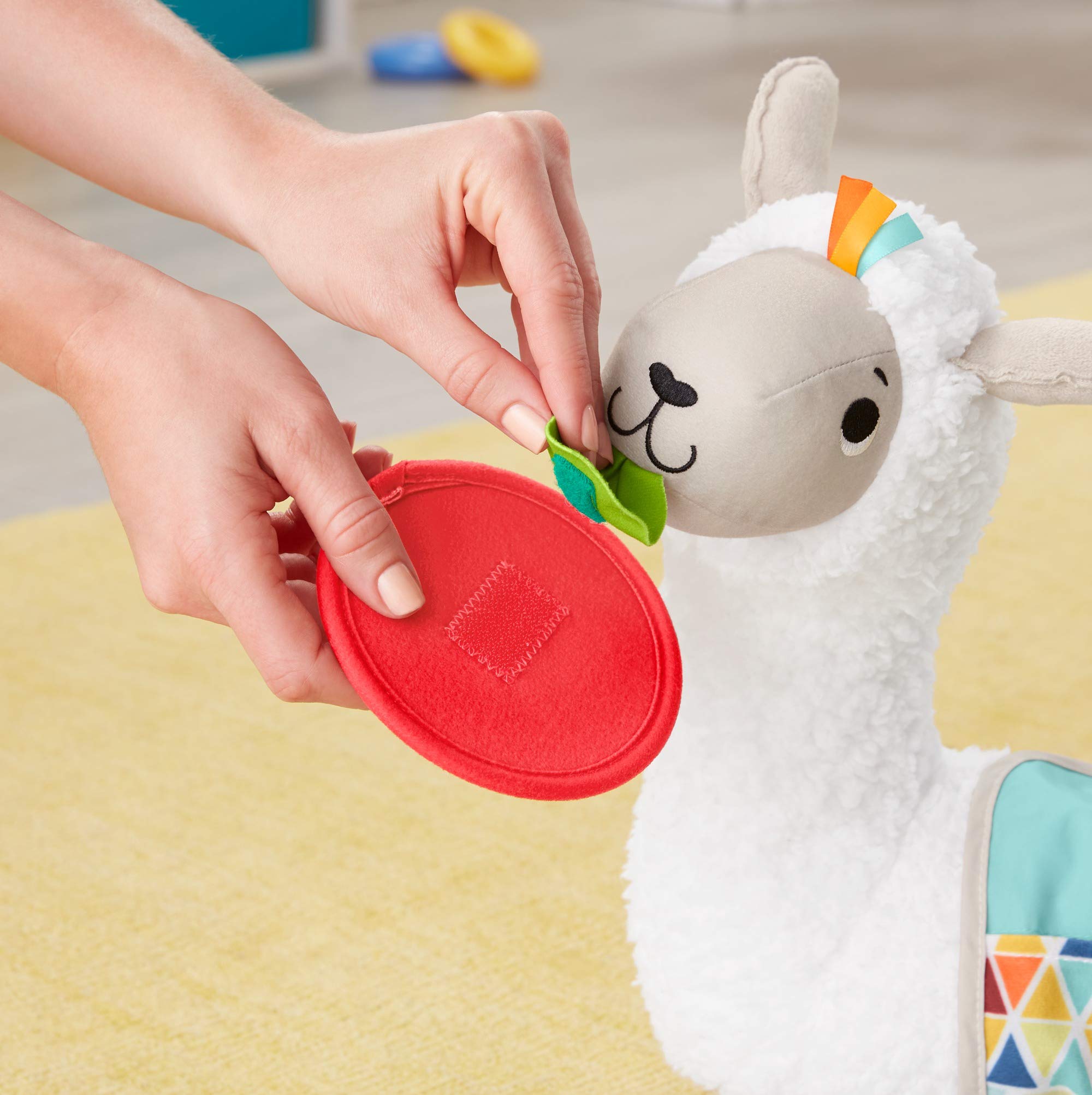 Fisher-Price- Morbido Lama Cresci con Me, Prima Infanzia Multiattività, Giocattolo per Neonati 0+Mesi, GHJ03