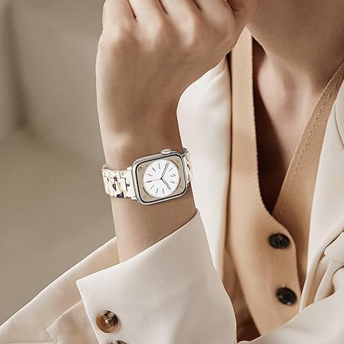 Miniatura 6 de Correa para Apple Watch Ultra 2 de resina mate compatible con iWatch Band de 1.772 in 1.732 in 1.654 in 1.929 in, correa ligera con hebilla de acero