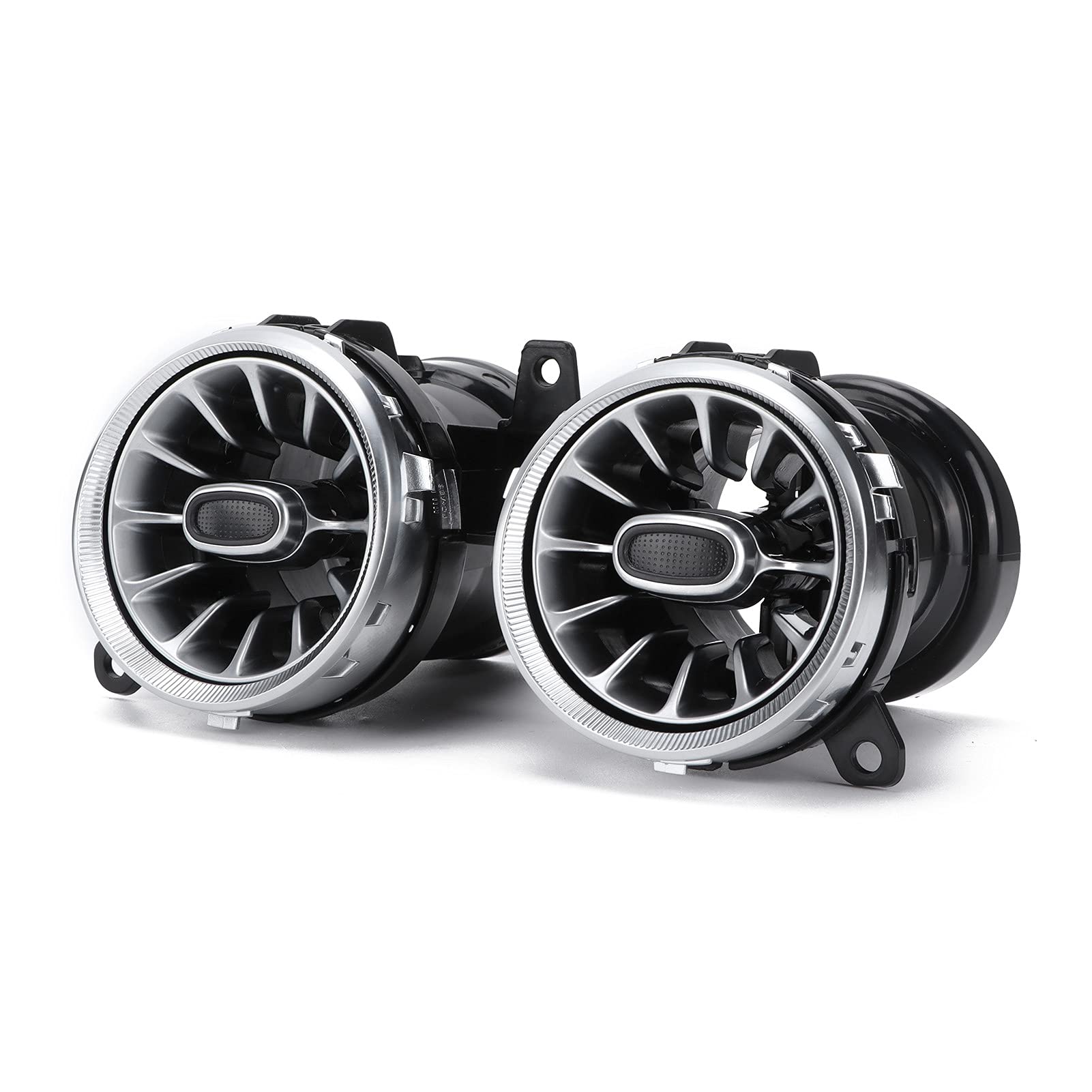 Ambiente W213, Reemplazo del Kit de Luz Ambiental de Ventilación de Aire de Turbina LED Frontal de 6 Uds 64 Colores Accesorio Compatible con Clase E W213 C238 2017‑2021.