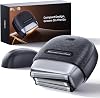 Mini Razor Men's Electric Electric Shaver Double Floating Blades for Thorough & Gentle Shaving USB-C Charging Station Waterproof (Black SS200)