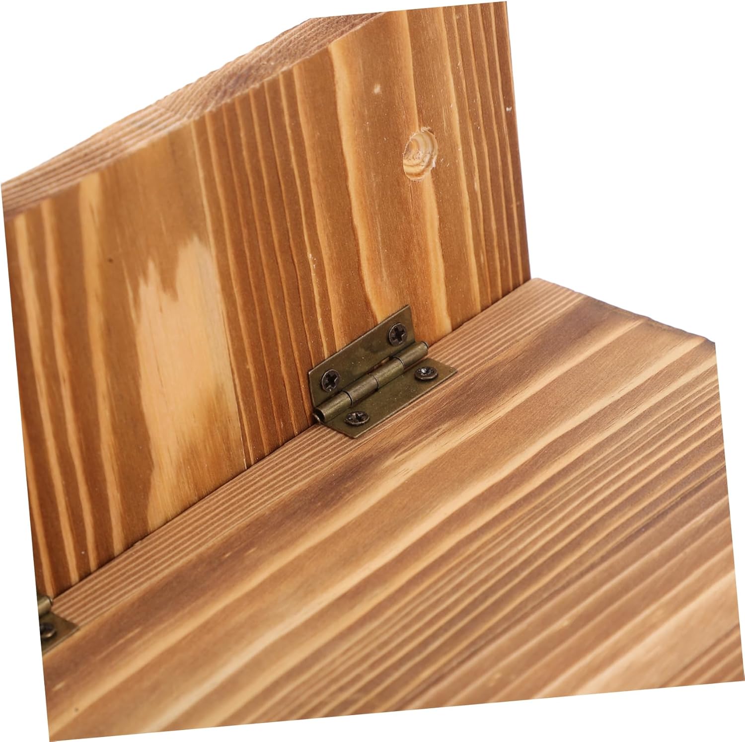 HANABASS Outdoor Squirrel Feeder Wood Design for Garden Durable Hamster Feeding Box with Weather Structure Convenient Easy to Clean Squirrel Food Station