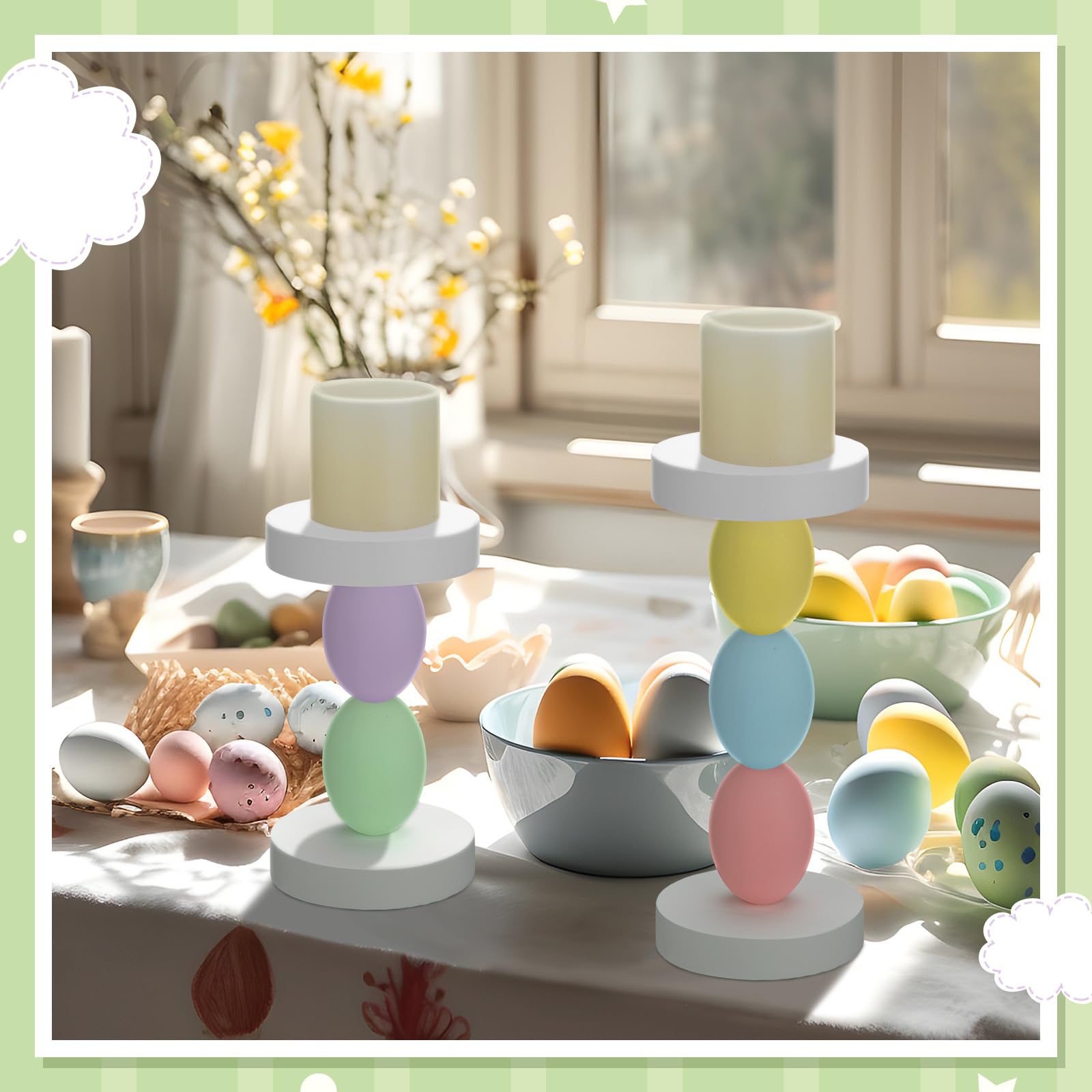 Amazon.co.jp: Hushee イースターキャンドルホルダー イースター