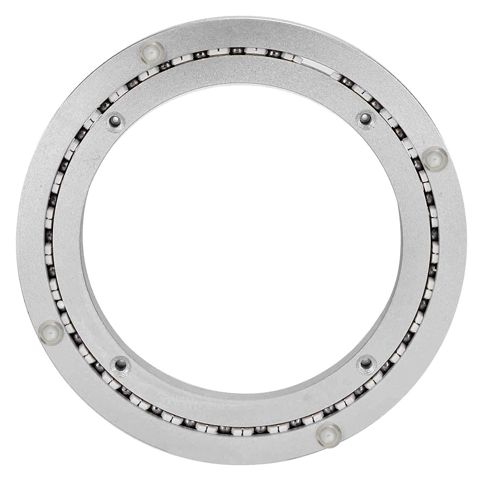 vassoio girevole per tavolo da pranzo, Alluminio - Cuscinetto da tavolo rotondo con striscia silenziatore(14 inches (350mm))