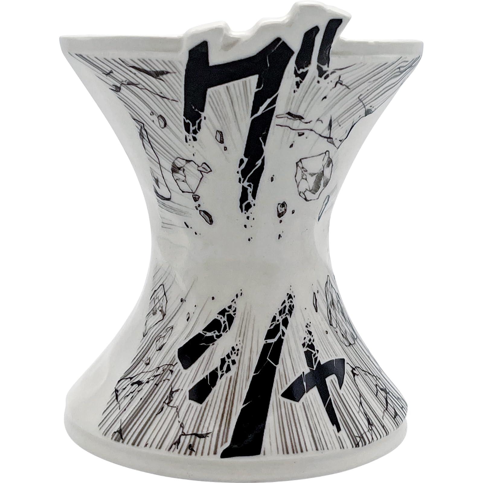 San Art Funny Face Comic Mug 12.8oz Porcelain Coffee Cup White Japan