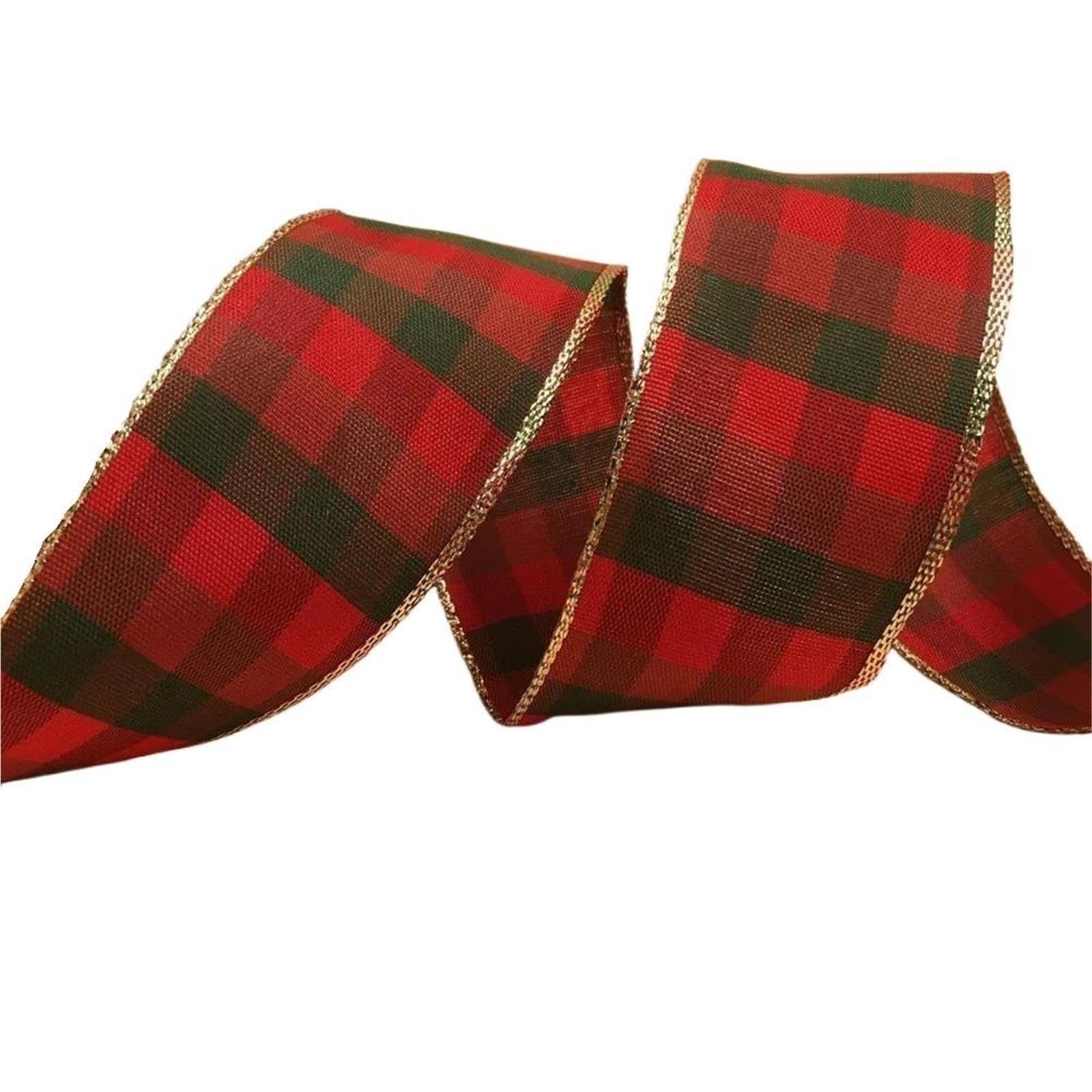 WNBFTTK Nastro Quadretti Nastro Scozzese a Quadri Verde Rosso