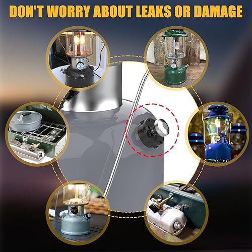 Miniatura 4 de Piezas de repuesto para faroles y estufas de campamento, pieza metálica de émbolo universal, kit de reparación de bomba de émbolo, pieza de repuesto