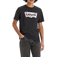 Levi's Graphic Crewneck Tee T-shirt, Tropical Batwing Caviar