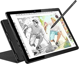 T11 Pro Tablet de desenho com ecrã, tablet gráfico com ecrã de 10,1 polegadas, monitor de desenho, tablet de desenho digital portátil sem necessidade de computador