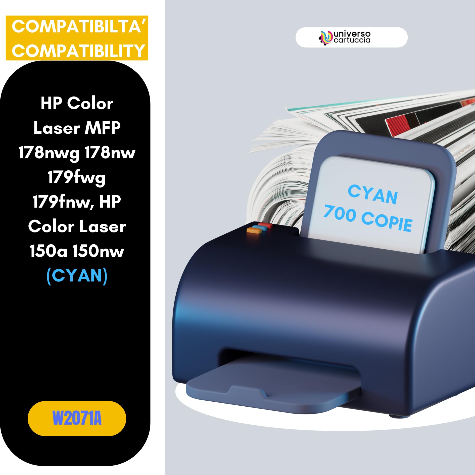Toner KitCompatibileHPColorLaserMFP178nwg179fwg150a - Dettaglio